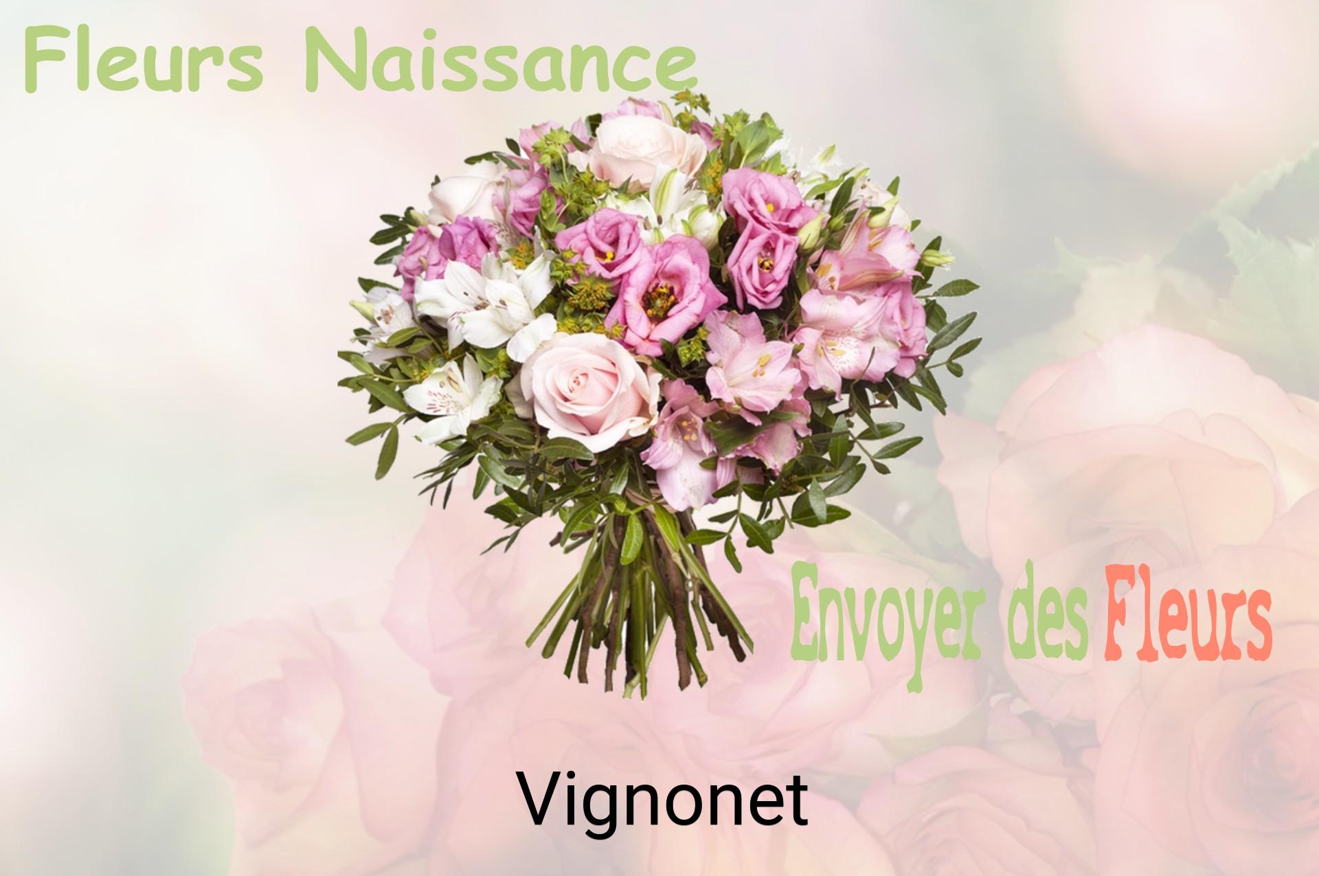 Bouquet de fleurs de naissance livré à Vignonet